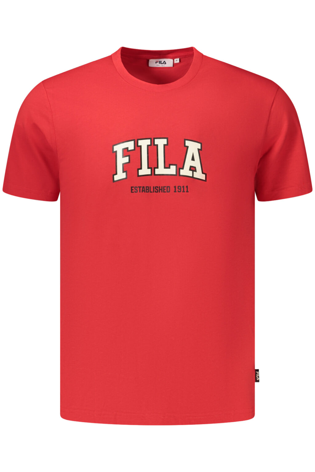 filat-shirtmanichecorteuomorosso_1 FILA vyriški marškinėliai trumpomis rankovėmis, raudoni