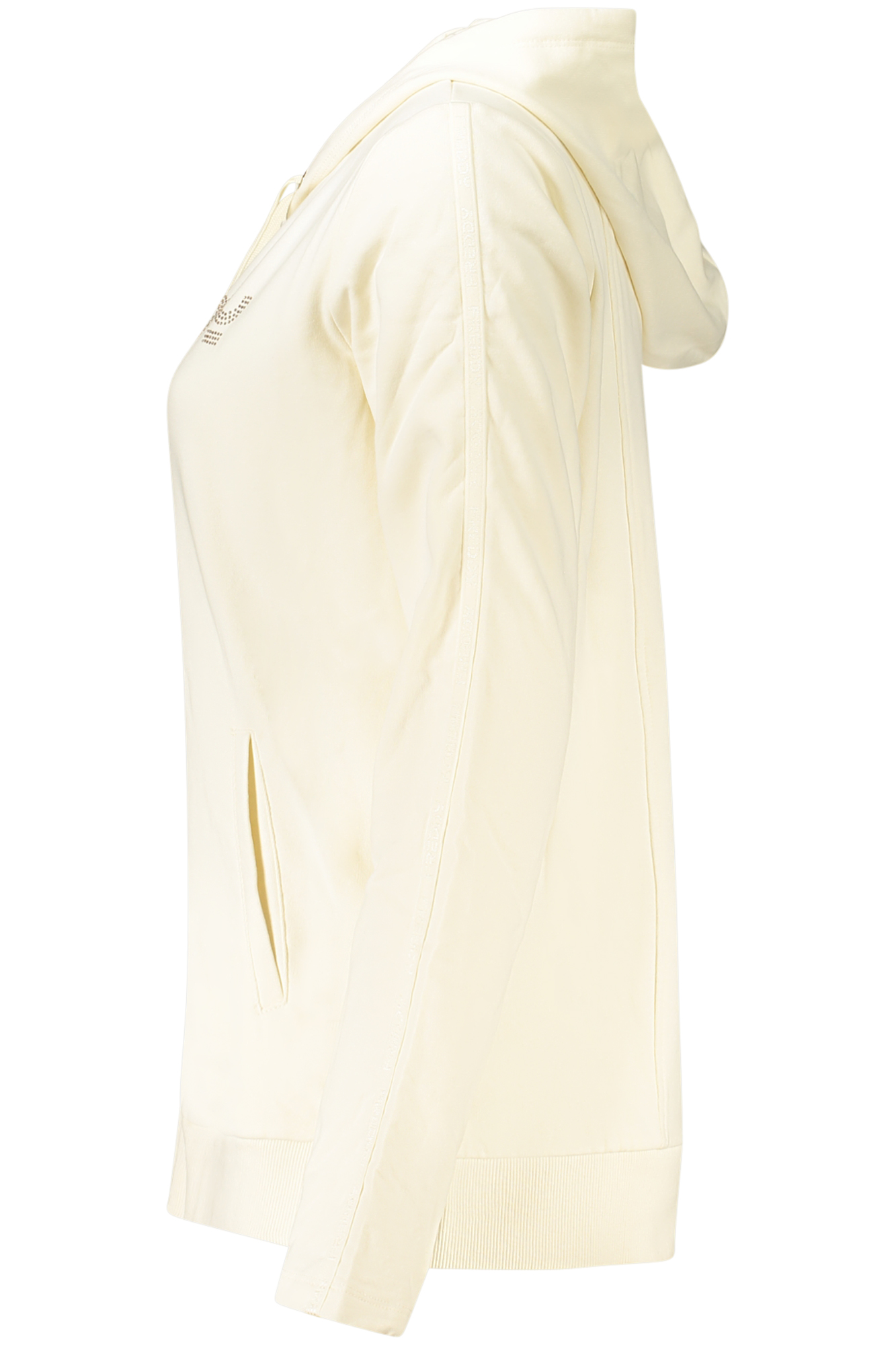 FREDDY WOMEN'S WHITE ZIP-UP SWEATSHIRT FREDDY WOMEN'S WHITE ZIP-UP SWEATSHIRT - Image 3