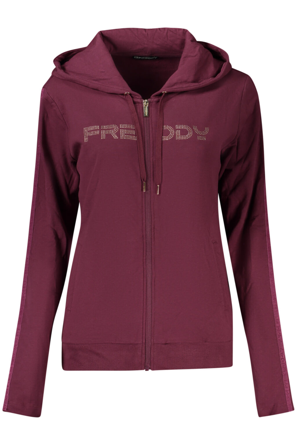 freddyfelpaconzipdonnaviola_1 FREDDY moteriškas užsegamas džemperis, violetinis