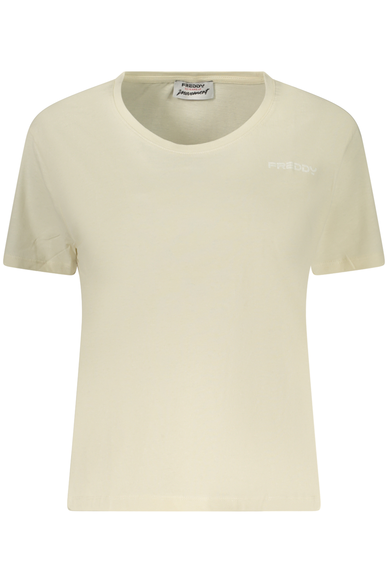 FREDDY WOMEN'S SHORT-SLEEVE T-SHIRT BEIGE FREDDY WOMEN'S SHORT-SLEEVE T-SHIRT BEIGE