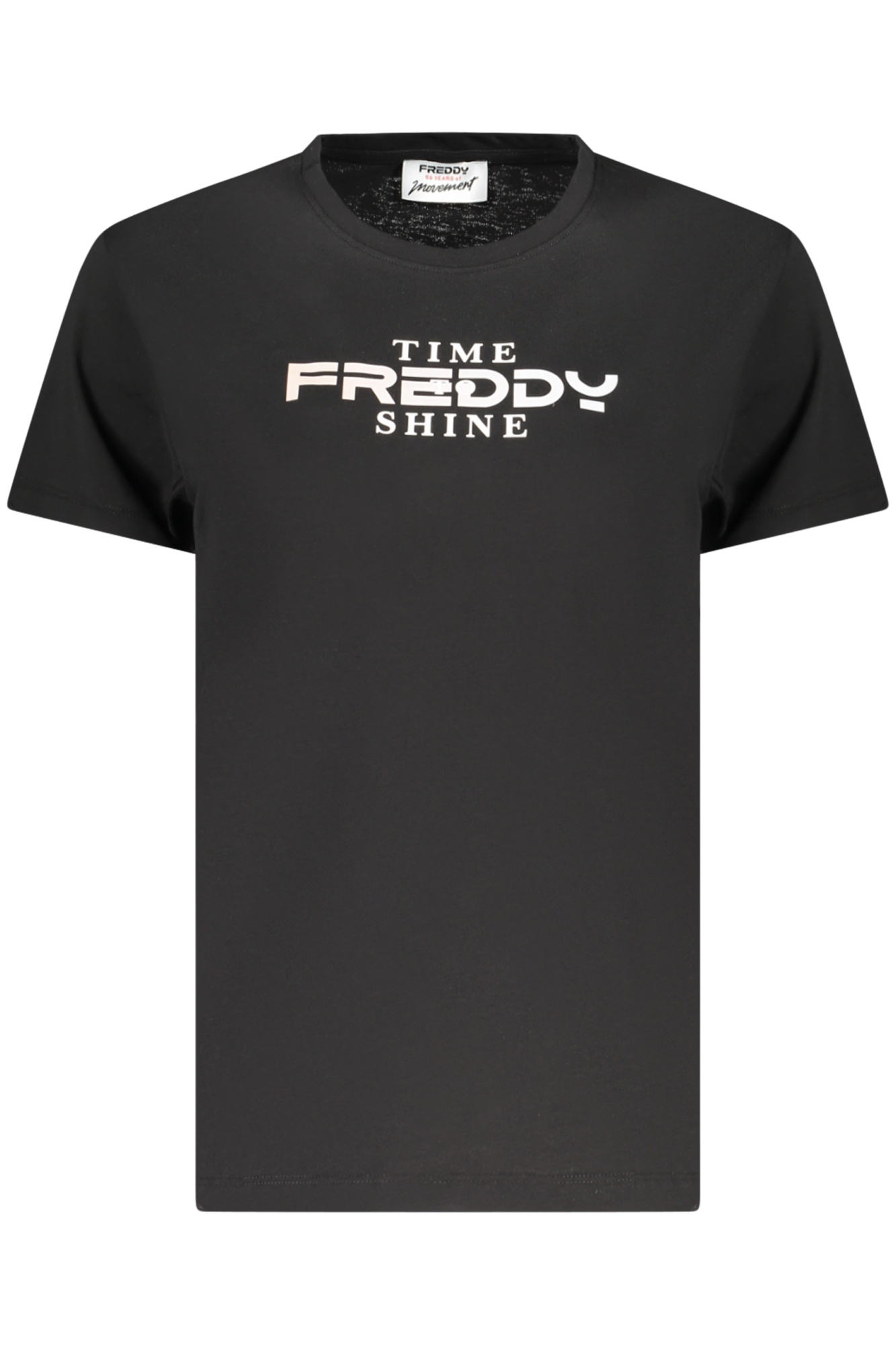 FREDDY WOMEN'S SHORT-SLEEVE T-SHIRT BLACK FREDDY WOMEN'S SHORT-SLEEVE T-SHIRT BLACK