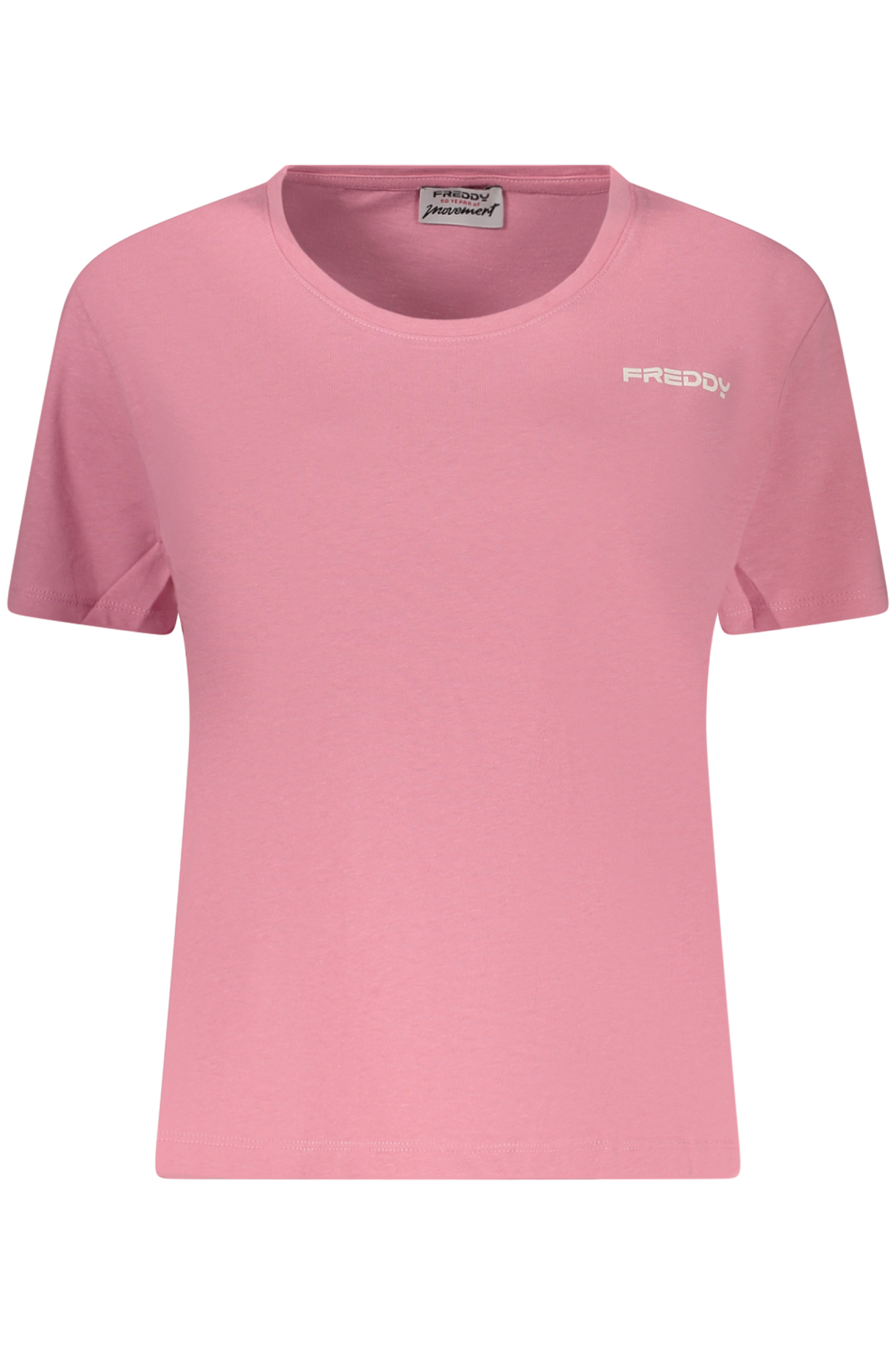 FREDDY WOMEN'S PINK SHORT-SLEEVE T-SHIRT FREDDY WOMEN'S PINK SHORT-SLEEVE T-SHIRT