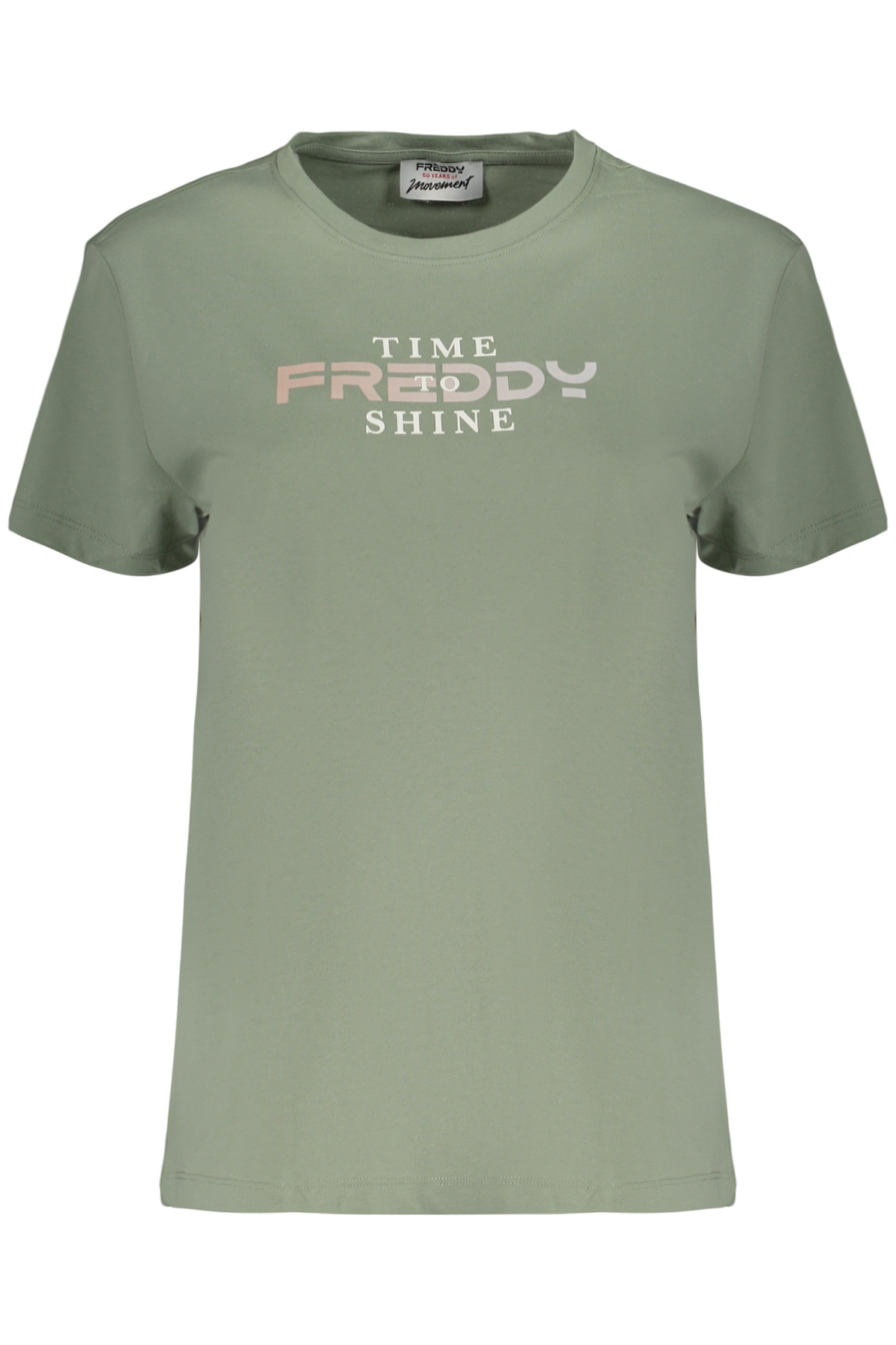 FREDDY WOMEN'S SHORT-SLEEVED GREEN T-SHIRT FREDDY WOMEN'S SHORT-SLEEVED GREEN T-SHIRT