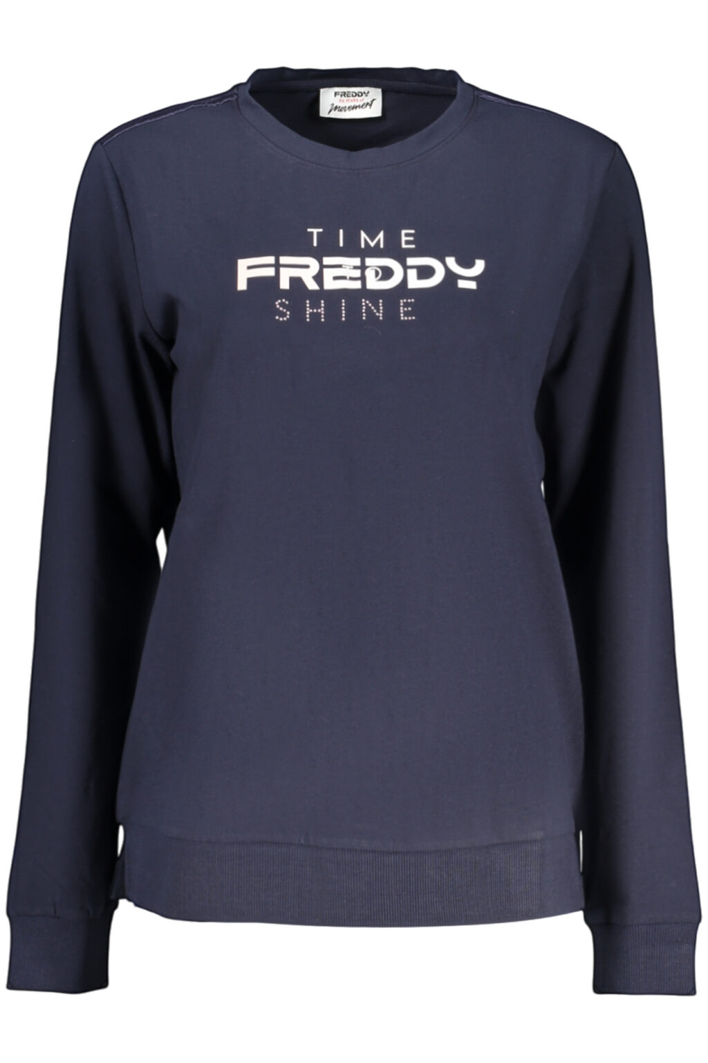 freddyt-shirtmanichelunghedonnablu_1 FREDDY mėlyni moteriški marškinėliai ilgomis rankovėmis
