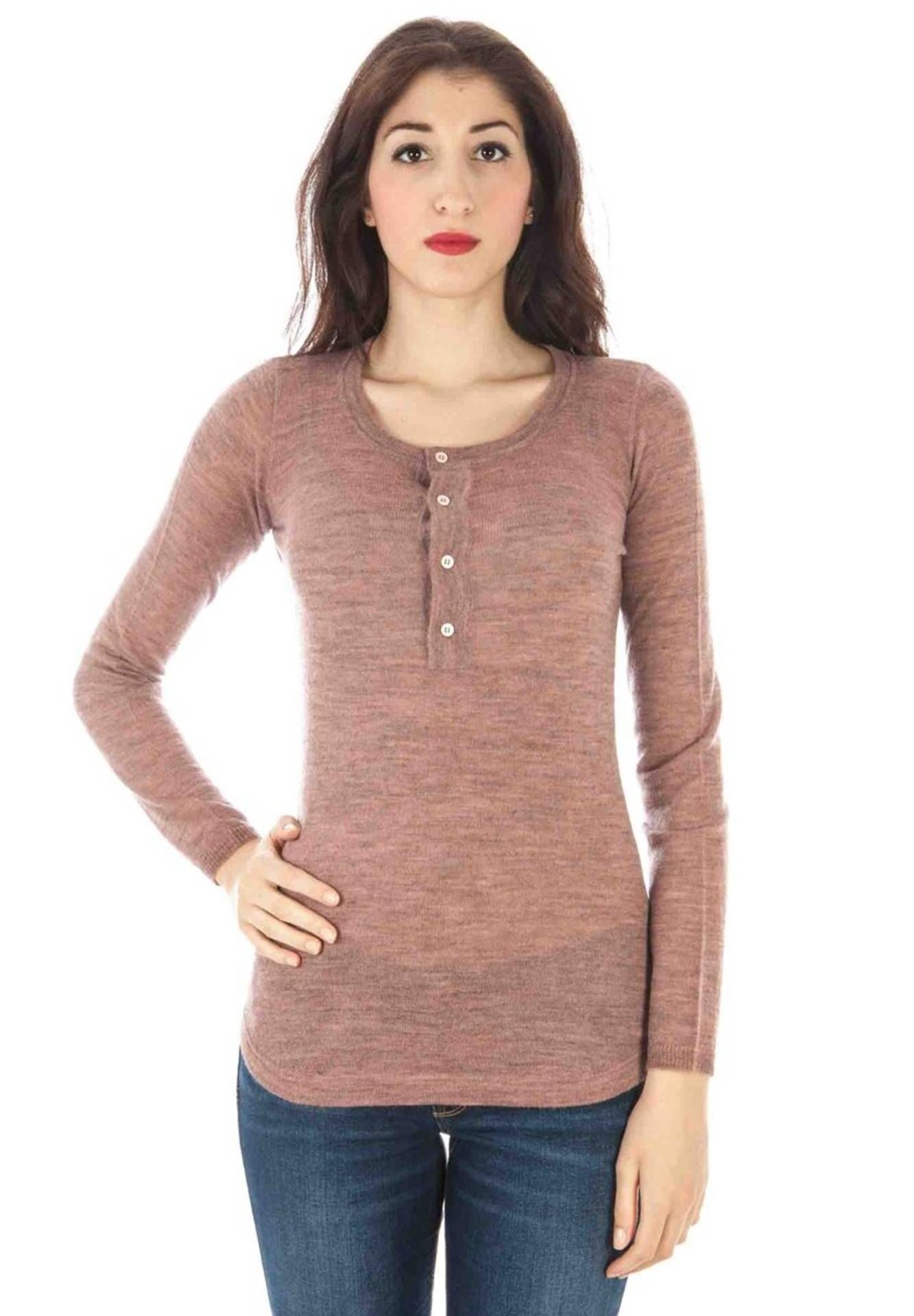 FRED PERRY WOMEN'S PINK SWEATER