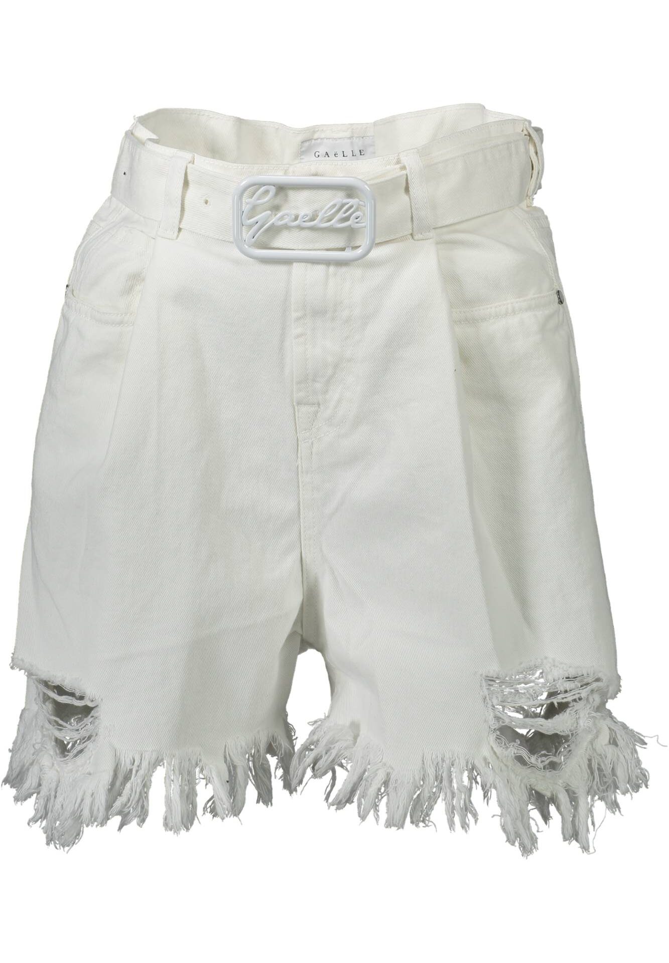 GAELLE PARIS WHITE WOMAN SHORT TROUSERS