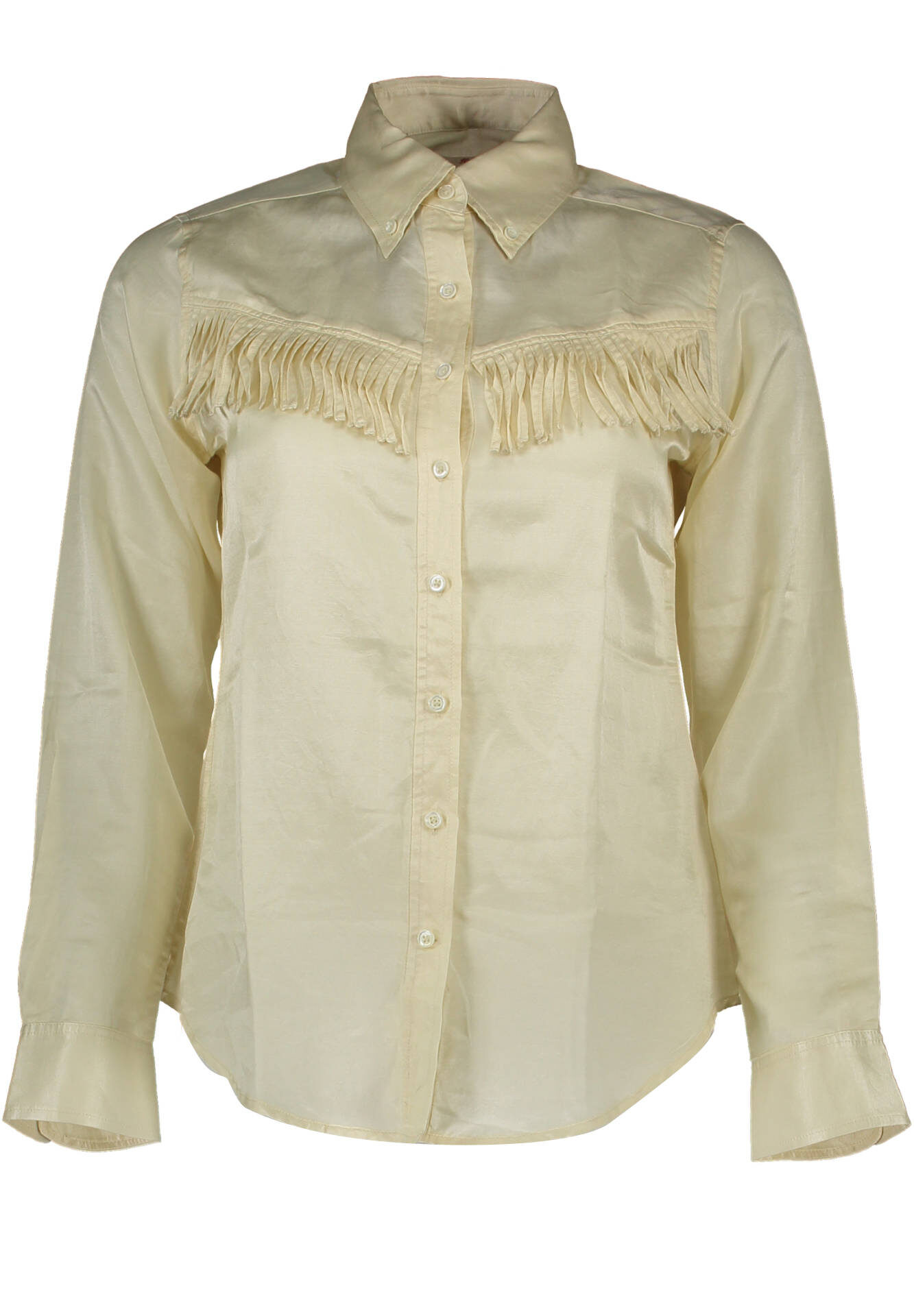 GANT WOMEN'S LONG SLEEVE BEIGE SHIRT
