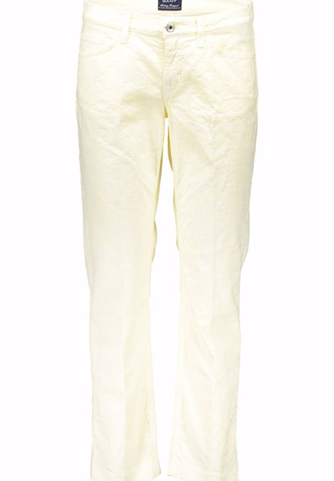 GANT WHITE WOMEN'S TROUSERS