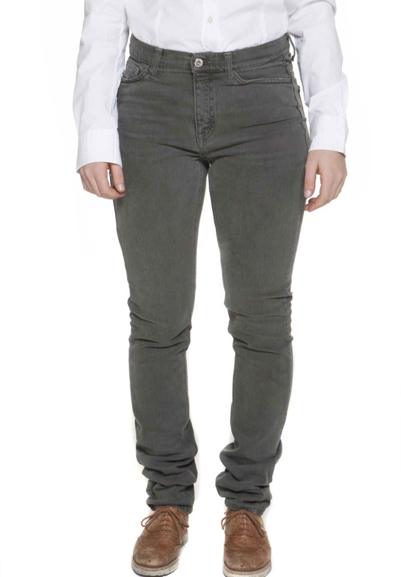GANT WOMEN'S GREEN TROUSERS