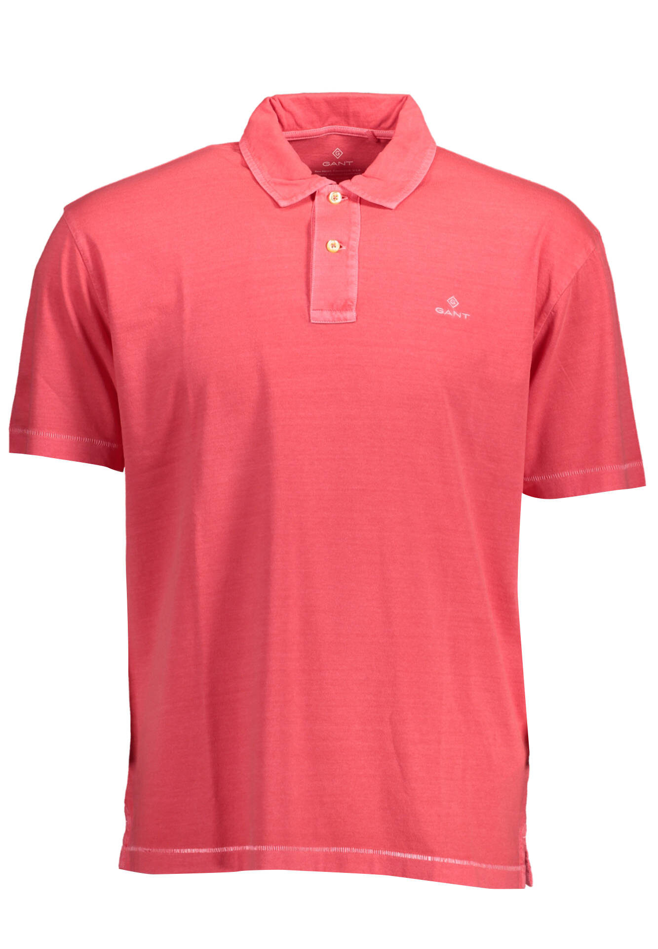 GANT MEN'S PINK SHORT SLEEVE POLO SHIRT