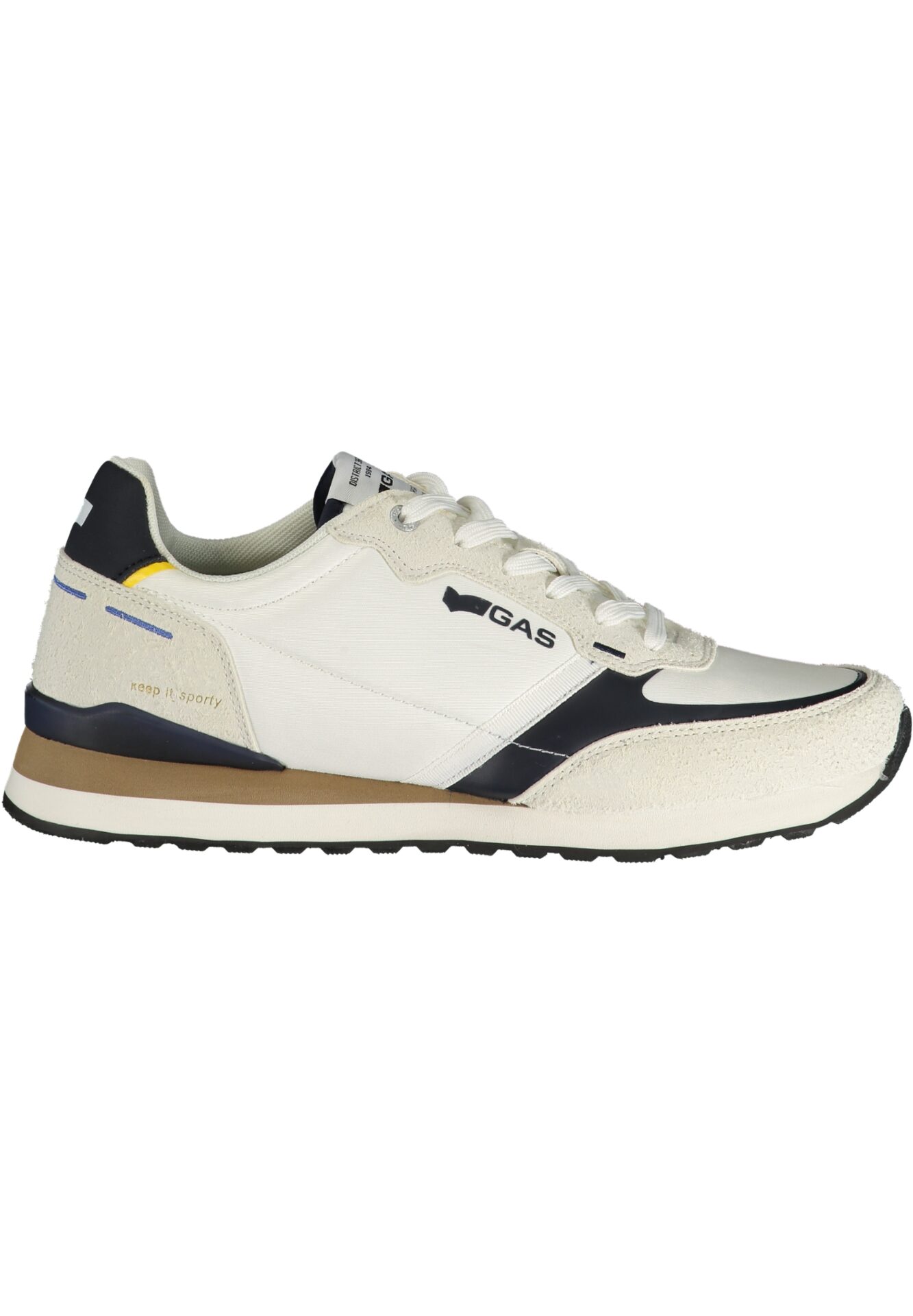 GAS MEN'S WHITE SPORTS FOOTWEAR