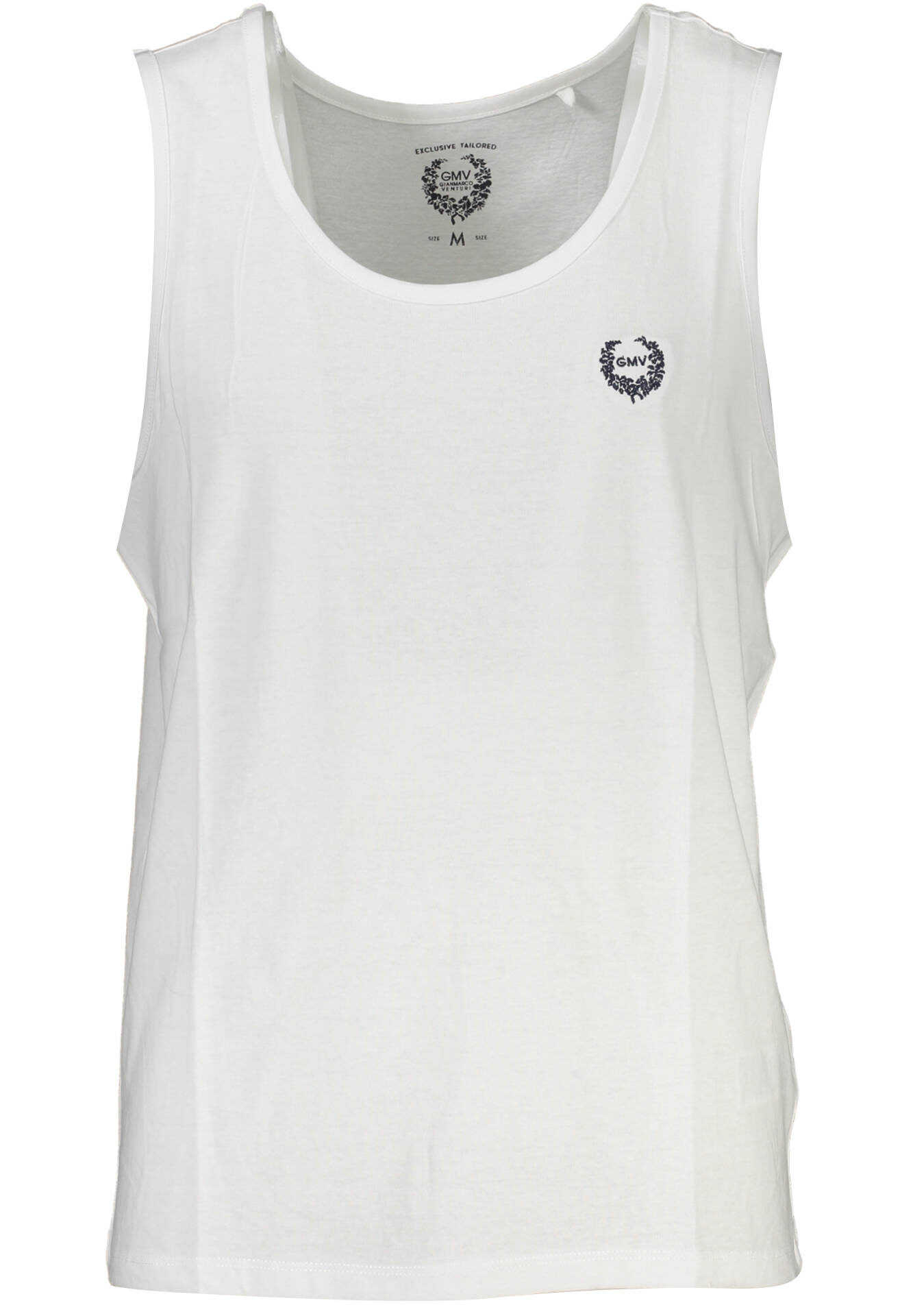 GIAN MARCO VENTURI MEN'S WHITE TANK TOP