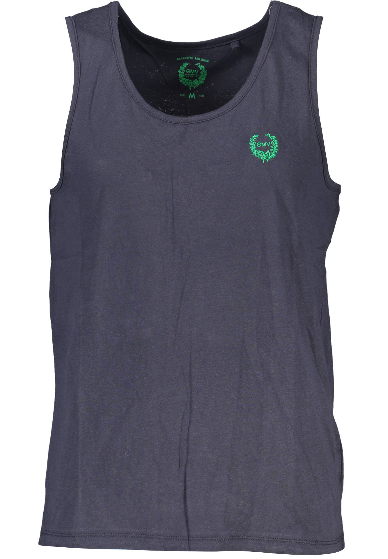 GIAN MARCO VENTURI MEN'S BLUE TANK TOP