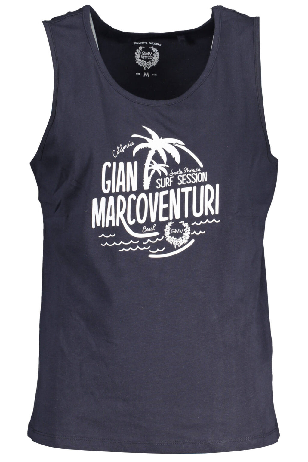 gianmarcoventuricanottauomoblu_1 GIAN MARCO VENTURI vyriški marškinėliai be rankovių, mėlyni