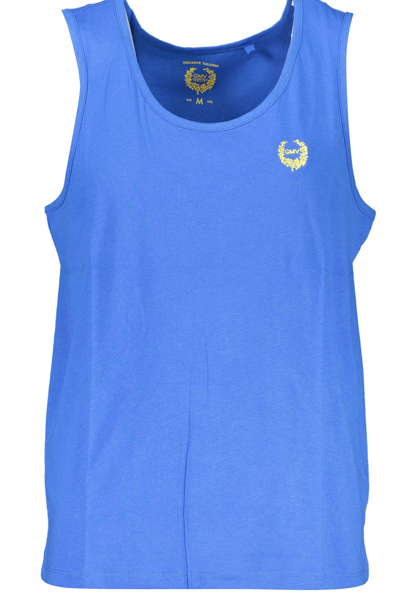 GIAN MARCO VENTURI MEN'S BLUE TANK TOP