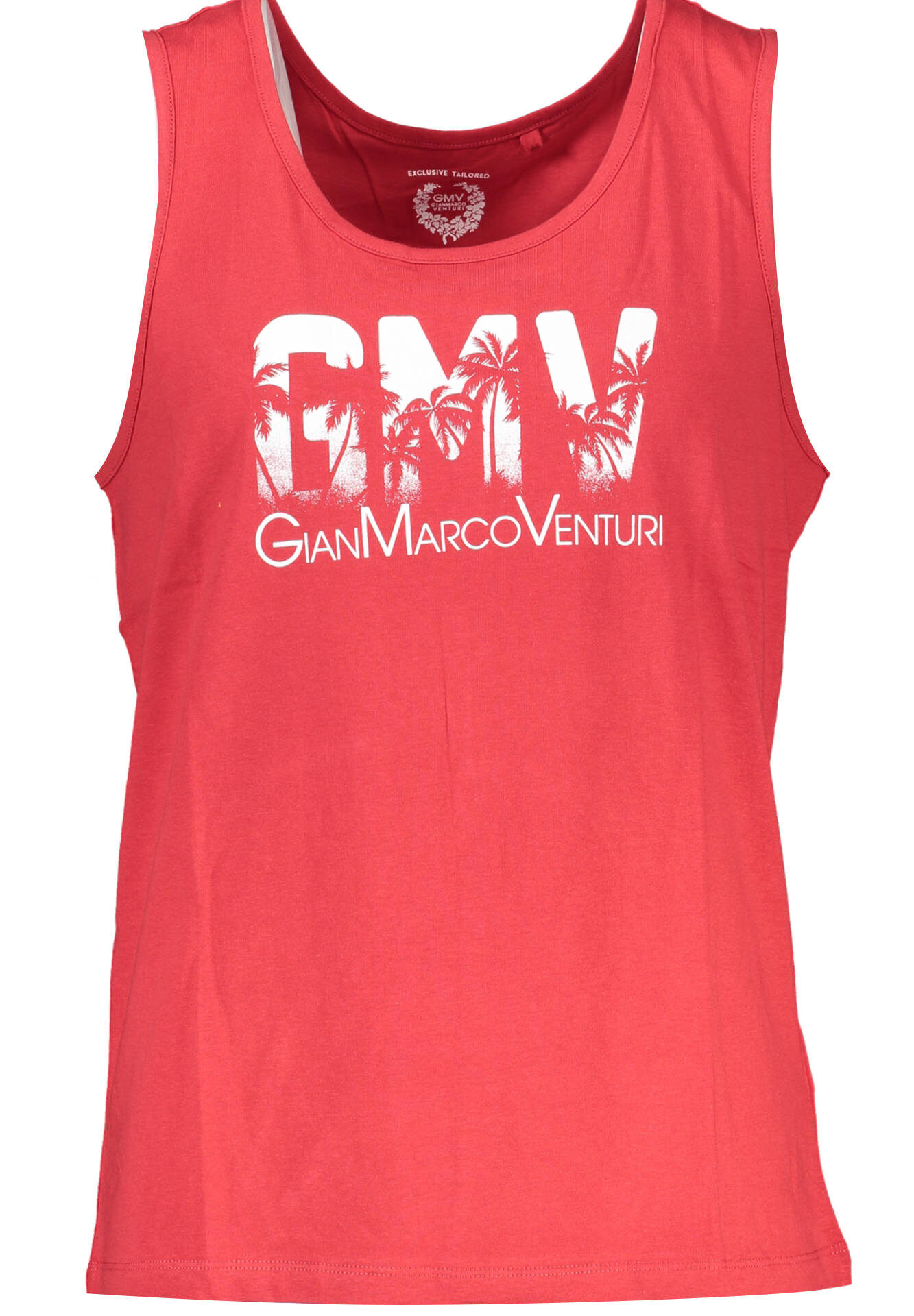 GIAN MARCO VENTURI MEN'S RED TANK TOP