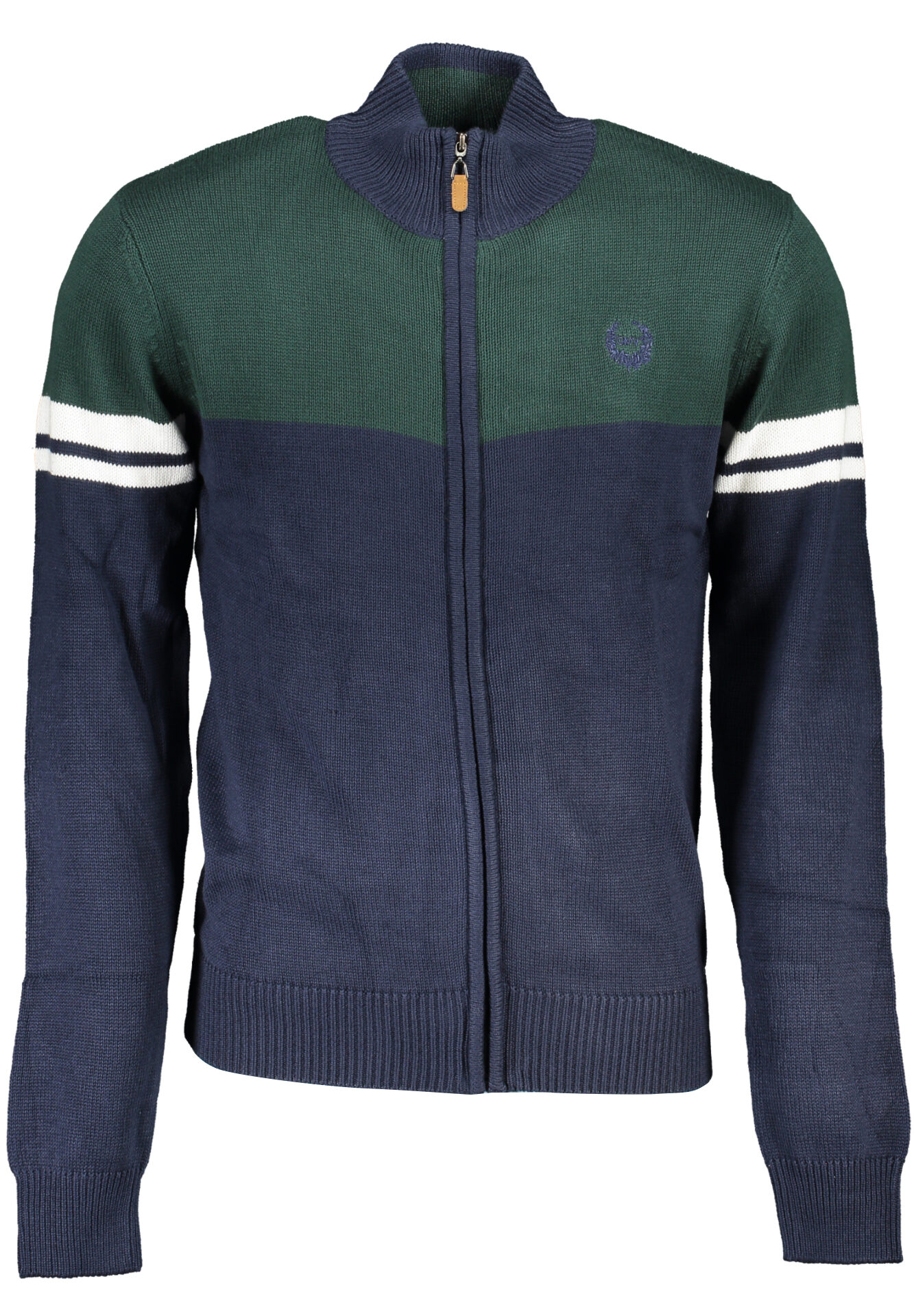 GIAN MARCO VENTURI BLUE MEN'S CARDIGAN