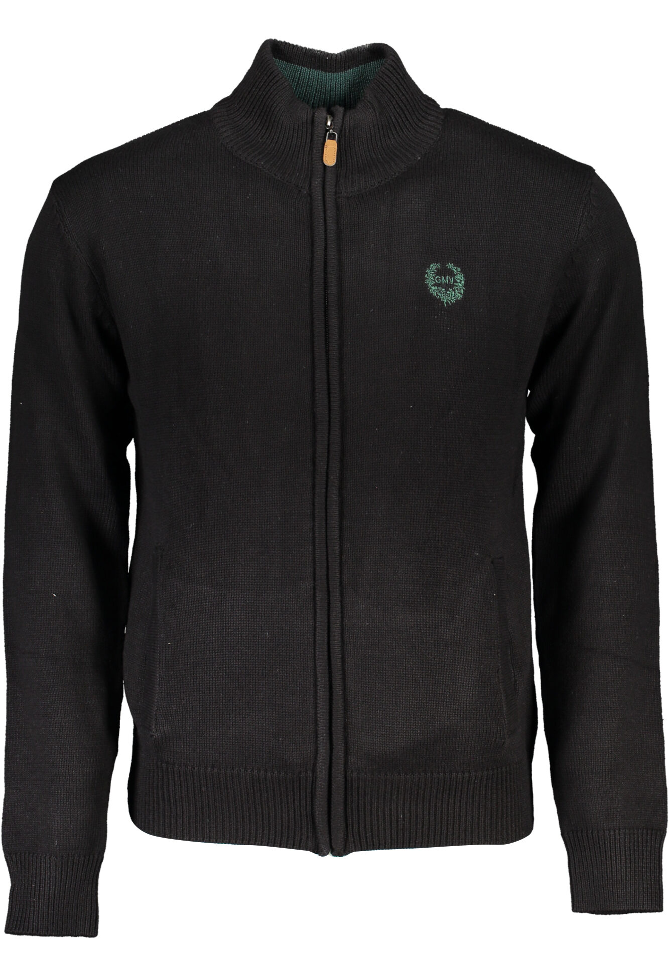 GIAN MARCO VENTURI MEN'S BLACK CARDIGAN