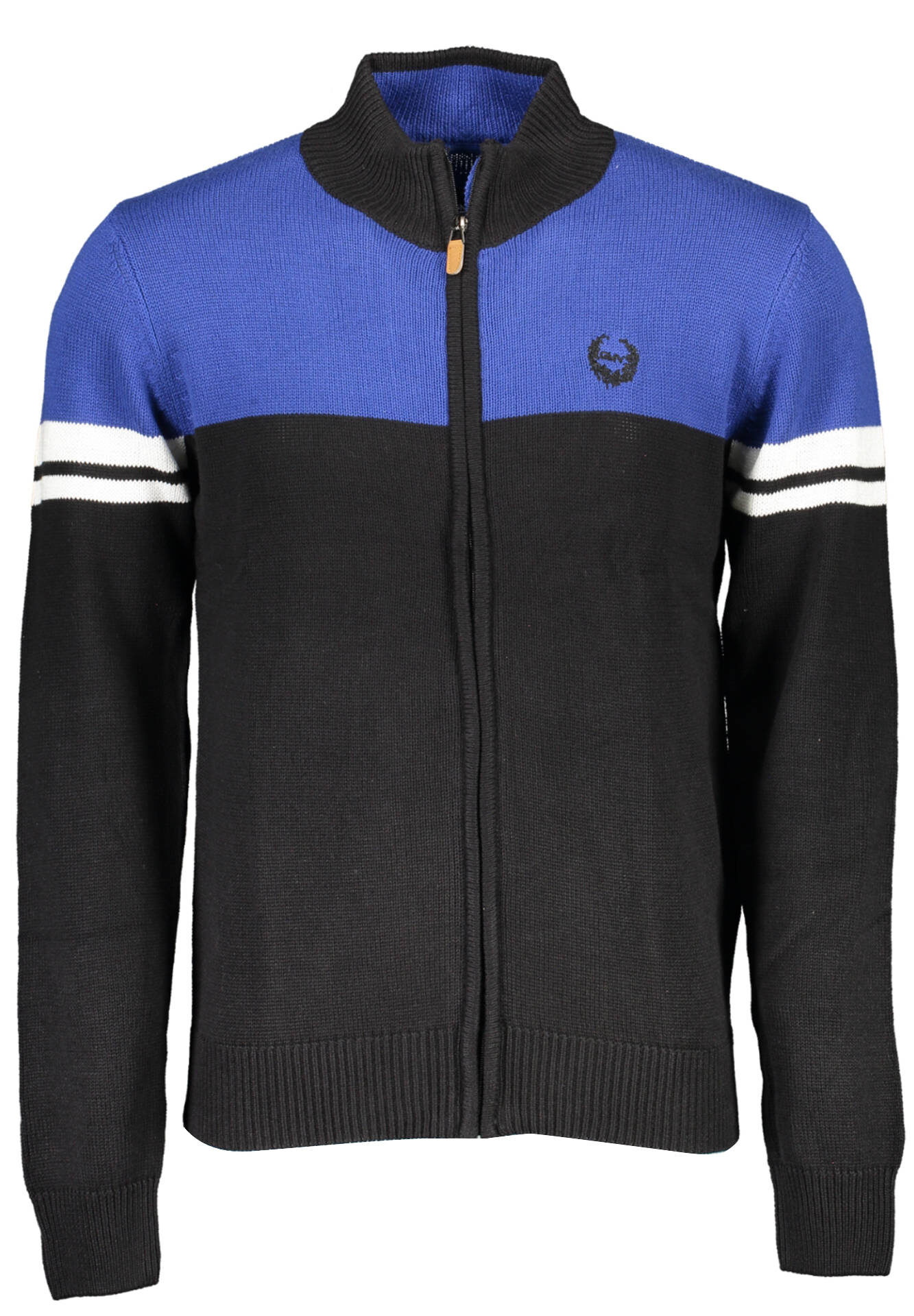 GIAN MARCO VENTURI MEN'S BLACK CARDIGAN