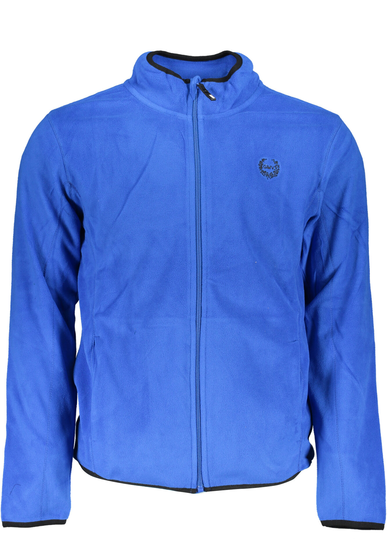 GIAN MARCO VENTURI MEN'S BLUE ZIP SWEATSHIRT
