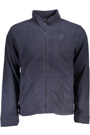 GIAN MARCO VENTURI MEN'S BLUE ZIP SWEATSHIRT
