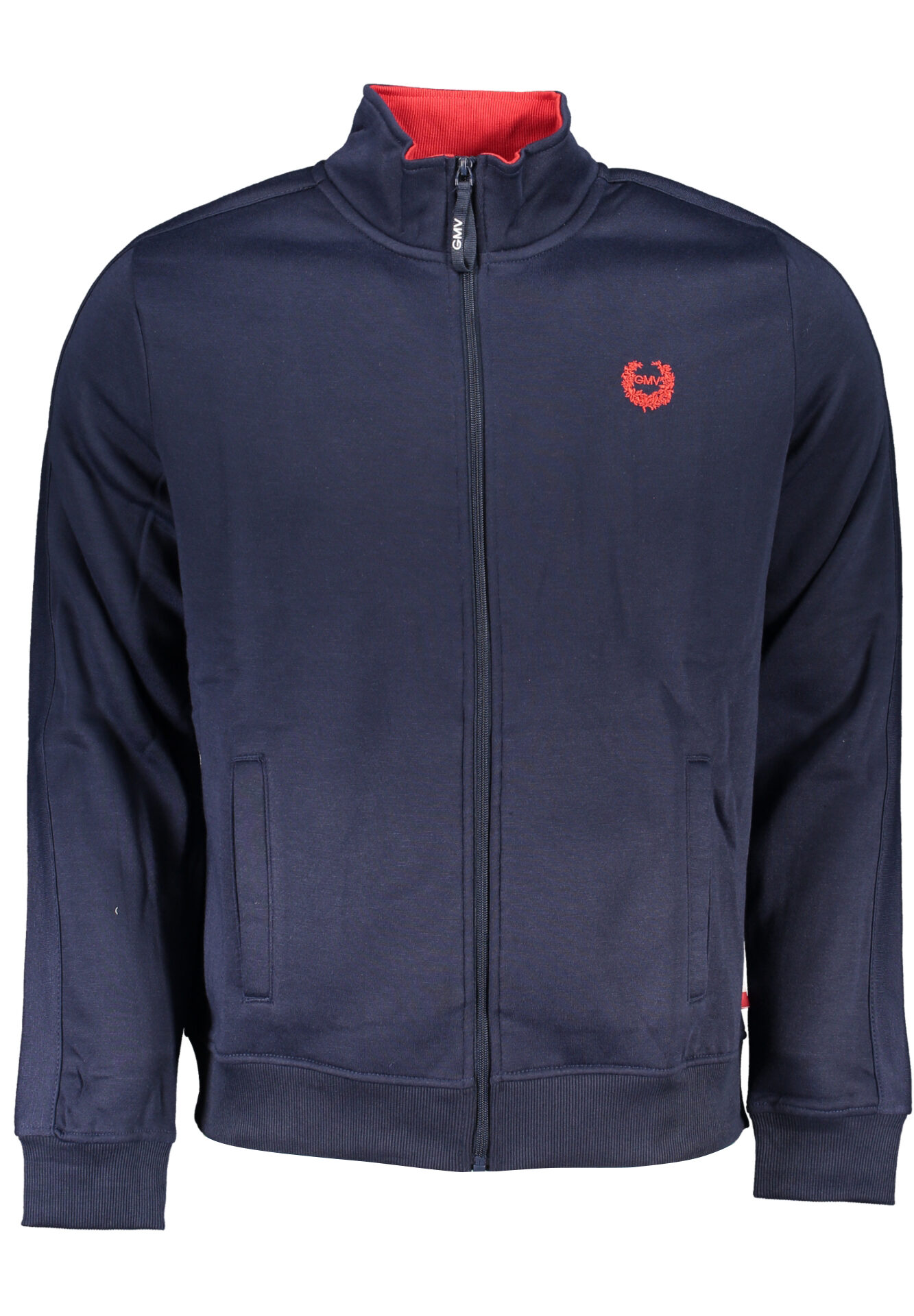 GIAN MARCO VENTURI MEN'S BLUE ZIP SWEATSHIRT