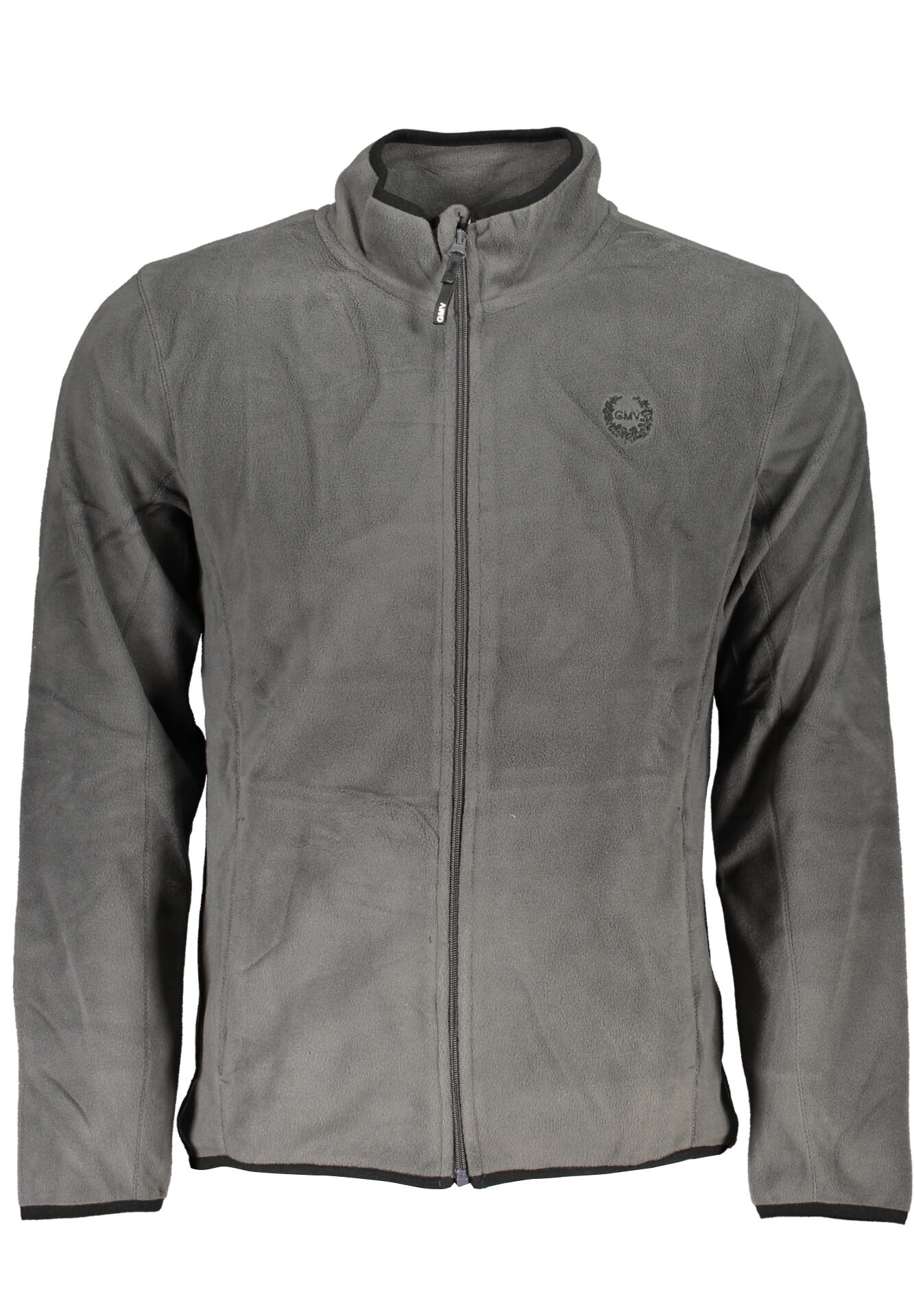 GIAN MARCO VENTURI MEN'S GRAY ZIP SWEATSHIRT