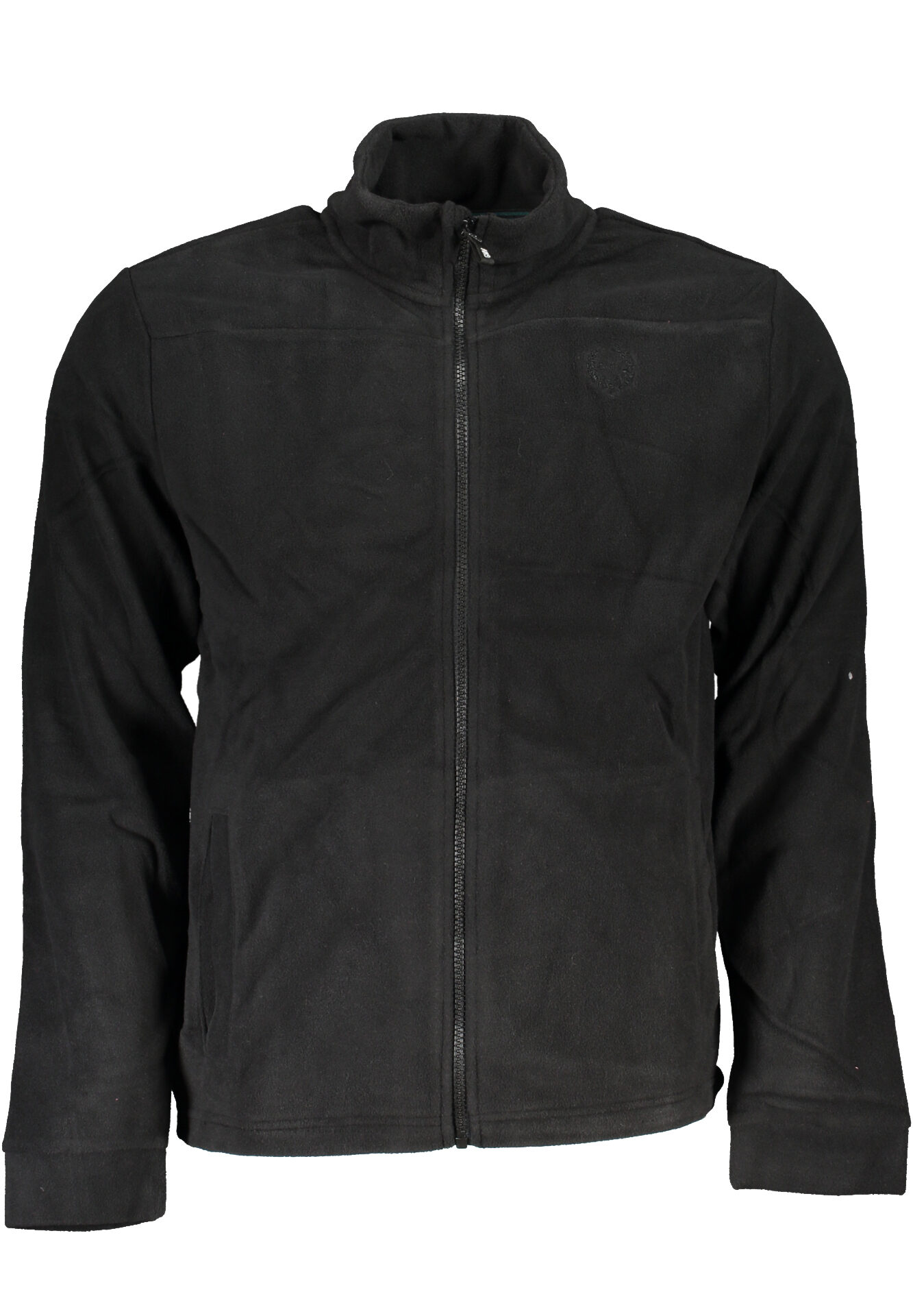 GIAN MARCO VENTURI MEN'S BLACK ZIP SWEATSHIRT