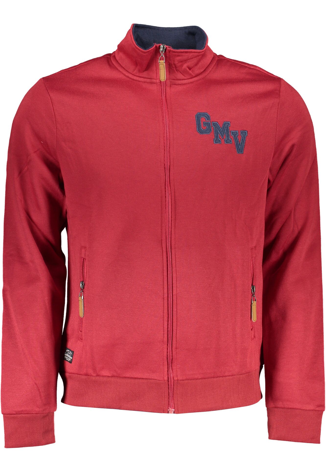 GIAN MARCO VENTURI MEN'S RED ZIP SWEATSHIRT