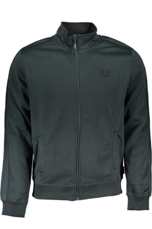 GIAN MARCO VENTURI MEN'S GREEN ZIP SWEATSHIRT