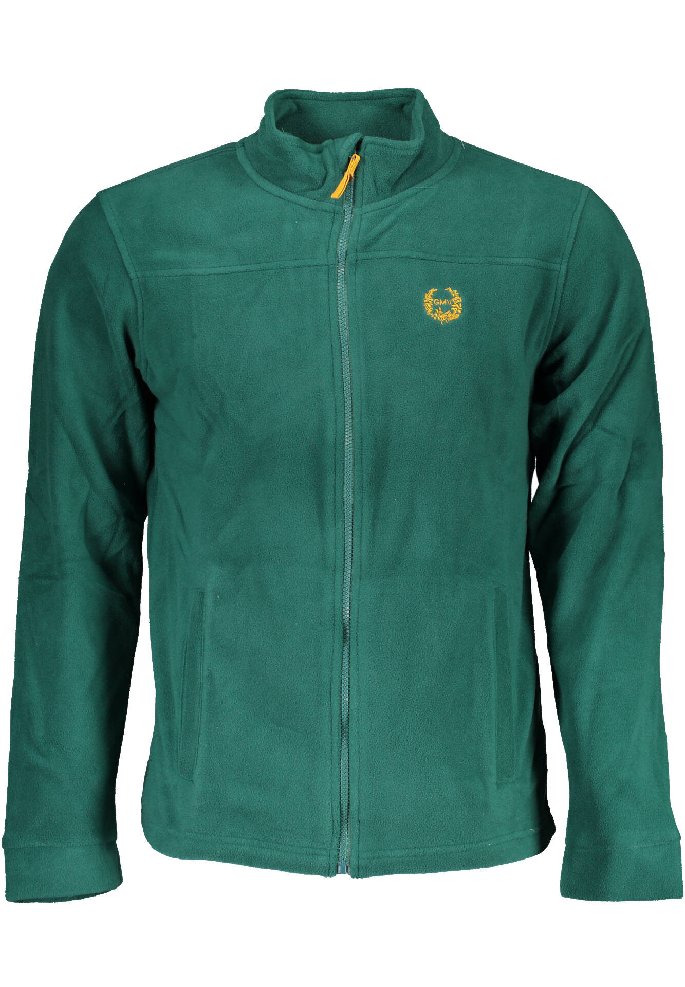 GIAN MARCO VENTURI MEN'S ZIP-UP SWEATSHIRT GREEN
