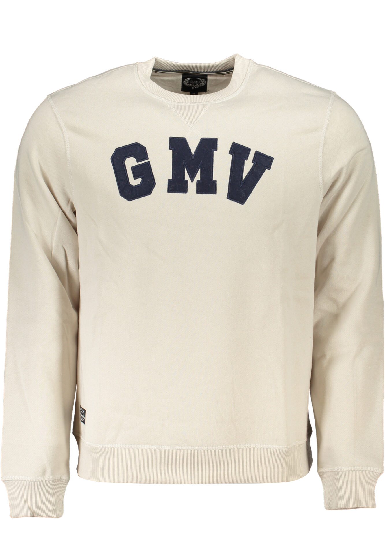 GIAN MARCO VENTURI MEN'S WHITE ZIPLESS SWEATSHIRT