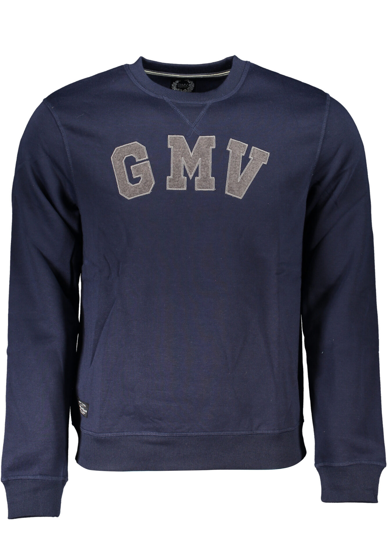 GIAN MARCO VENTURI MEN'S BLUE ZIPLESS SWEATSHIRT