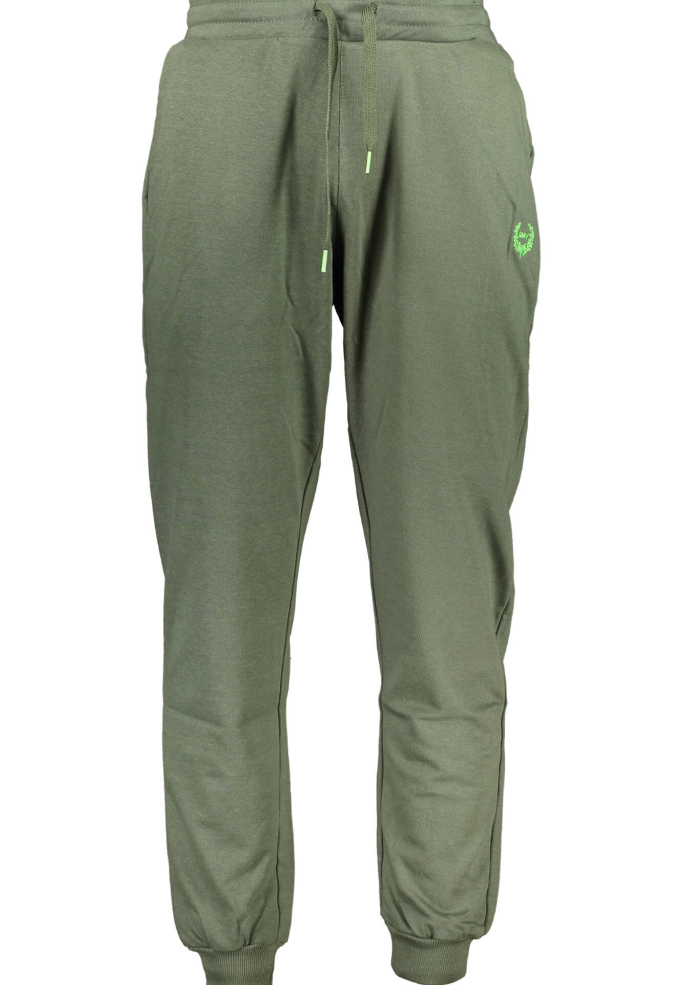 GIAN MARCO VENTURI MEN'S GREEN TROUSERS