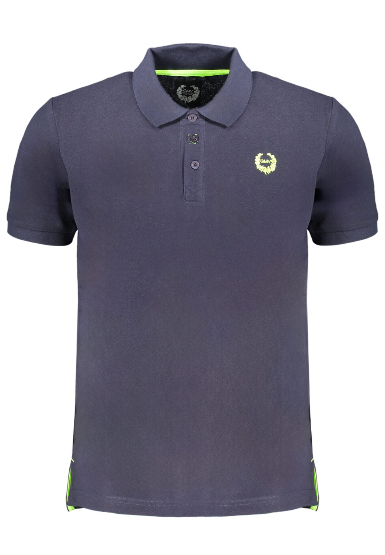GIAN MARCO VENTURI MEN'S SHORT SLEEVED POLO SHIRT BLUE
