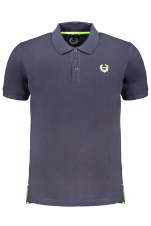 GIAN MARCO VENTURI MEN'S SHORT SLEEVED POLO SHIRT BLUE