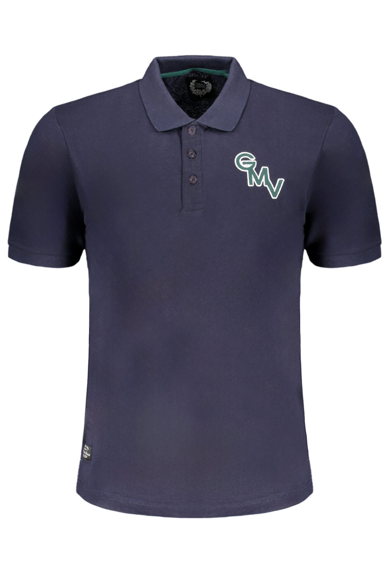 GIAN MARCO VENTURI MEN'S SHORT SLEEVED POLO SHIRT BLUE