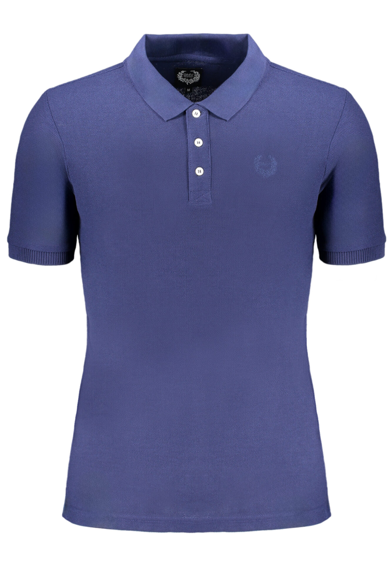 GIAN MARCO VENTURI MEN'S SHORT SLEEVED POLO SHIRT BLUE