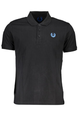 GIAN MARCO VENTURI MEN'S SHORT SLEEVE POLO BLACK