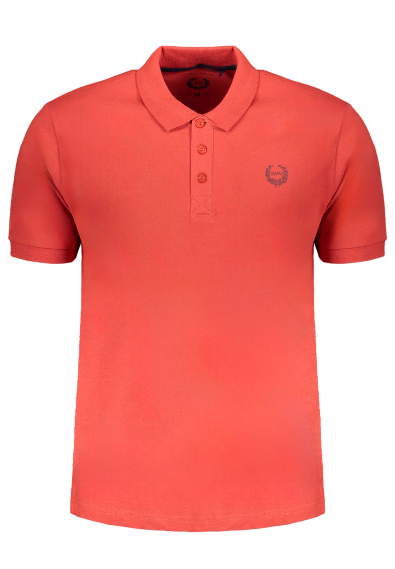 GIAN MARCO VENTURI MEN'S RED SHORT SLEEVED POLO SHIRT