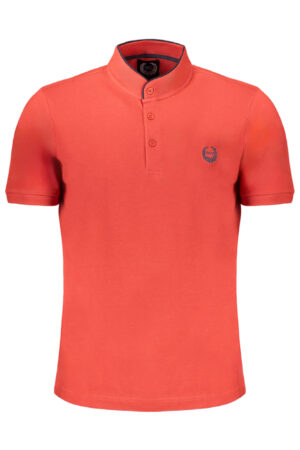 GIAN MARCO VENTURI MEN'S RED SHORT SLEEVED POLO SHIRT