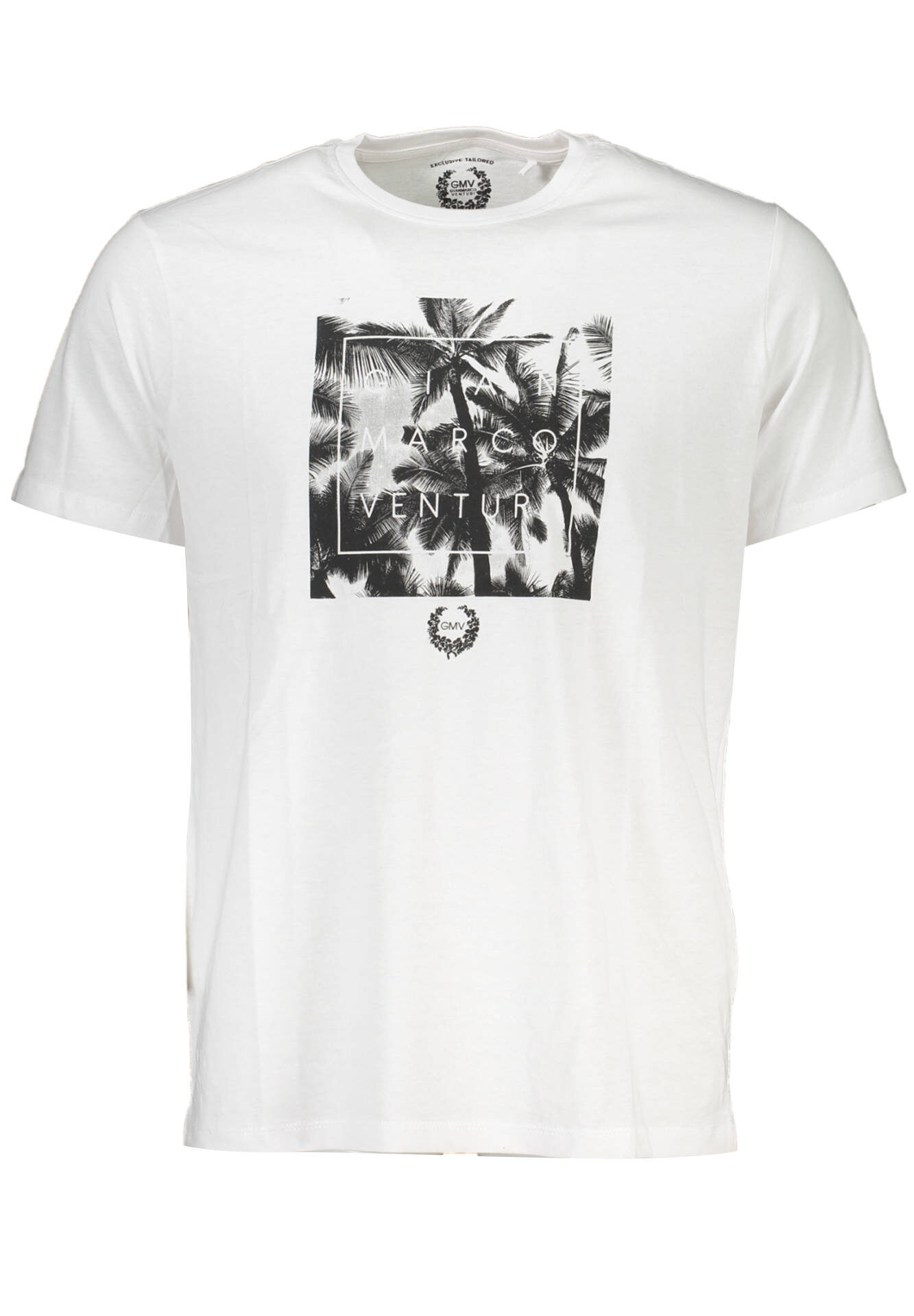 GIAN MARCO VENTURI MEN'S SHORT SLEEVE T-SHIRT WHITE