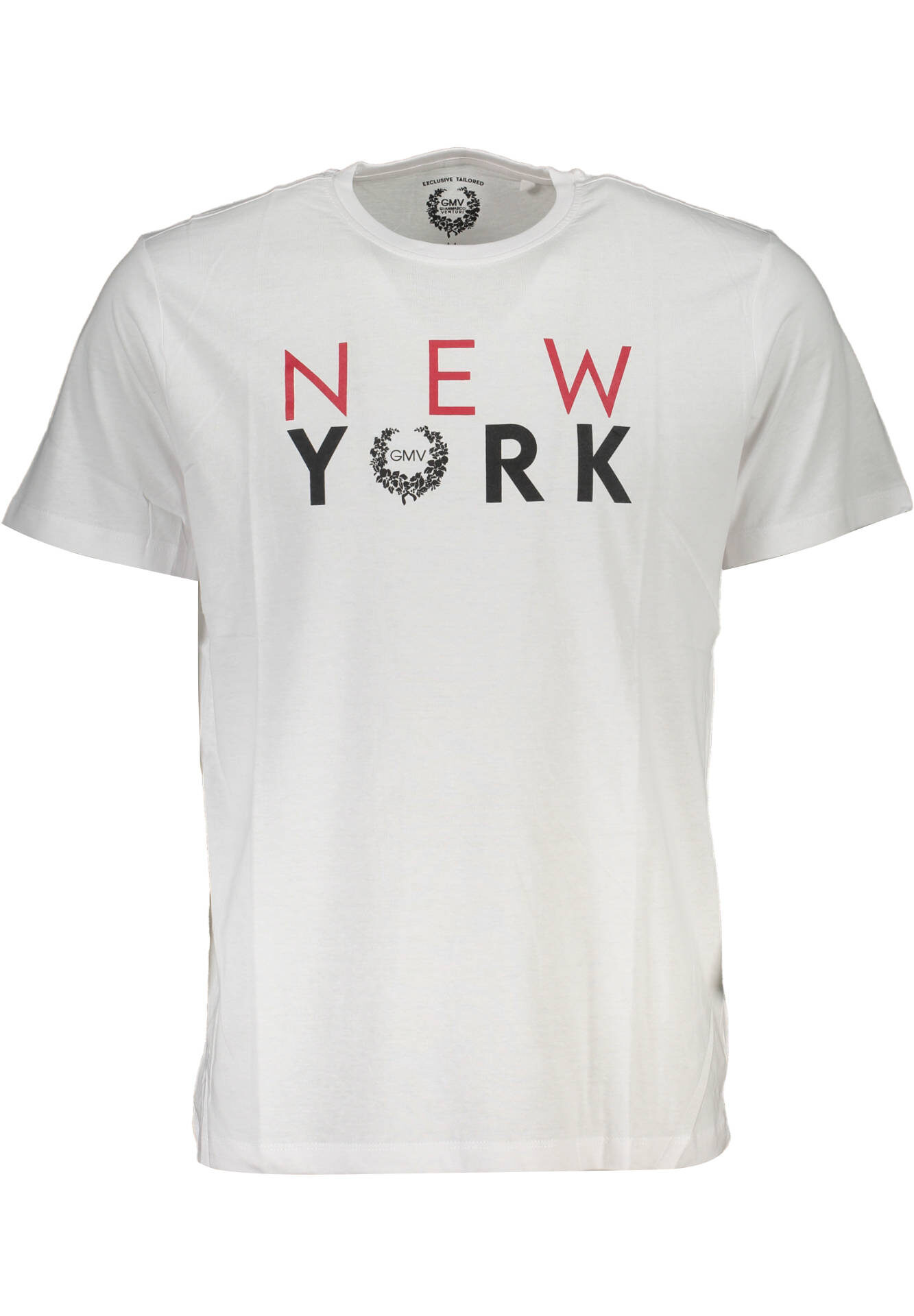 GIAN MARCO VENTURI MEN'S SHORT SLEEVE T-SHIRT WHITE