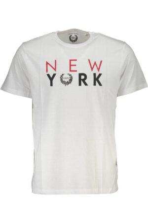 GIAN MARCO VENTURI MEN'S SHORT SLEEVE T-SHIRT WHITE