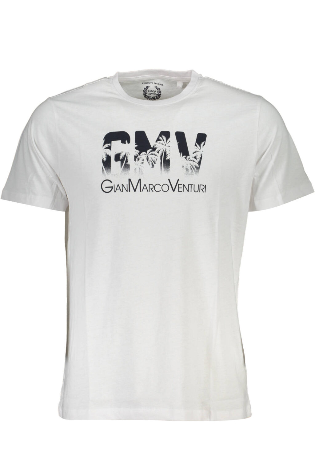 gianmarcoventurit-shirtmanichecorteuomobianco_1 GIAN MARCO VENTURI vyriški marškinėliai trumpomis rankovėmis, balti