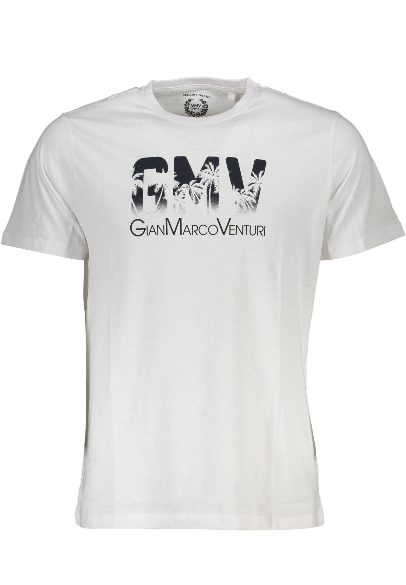 GIAN MARCO VENTURI MEN'S SHORT SLEEVE T-SHIRT WHITE