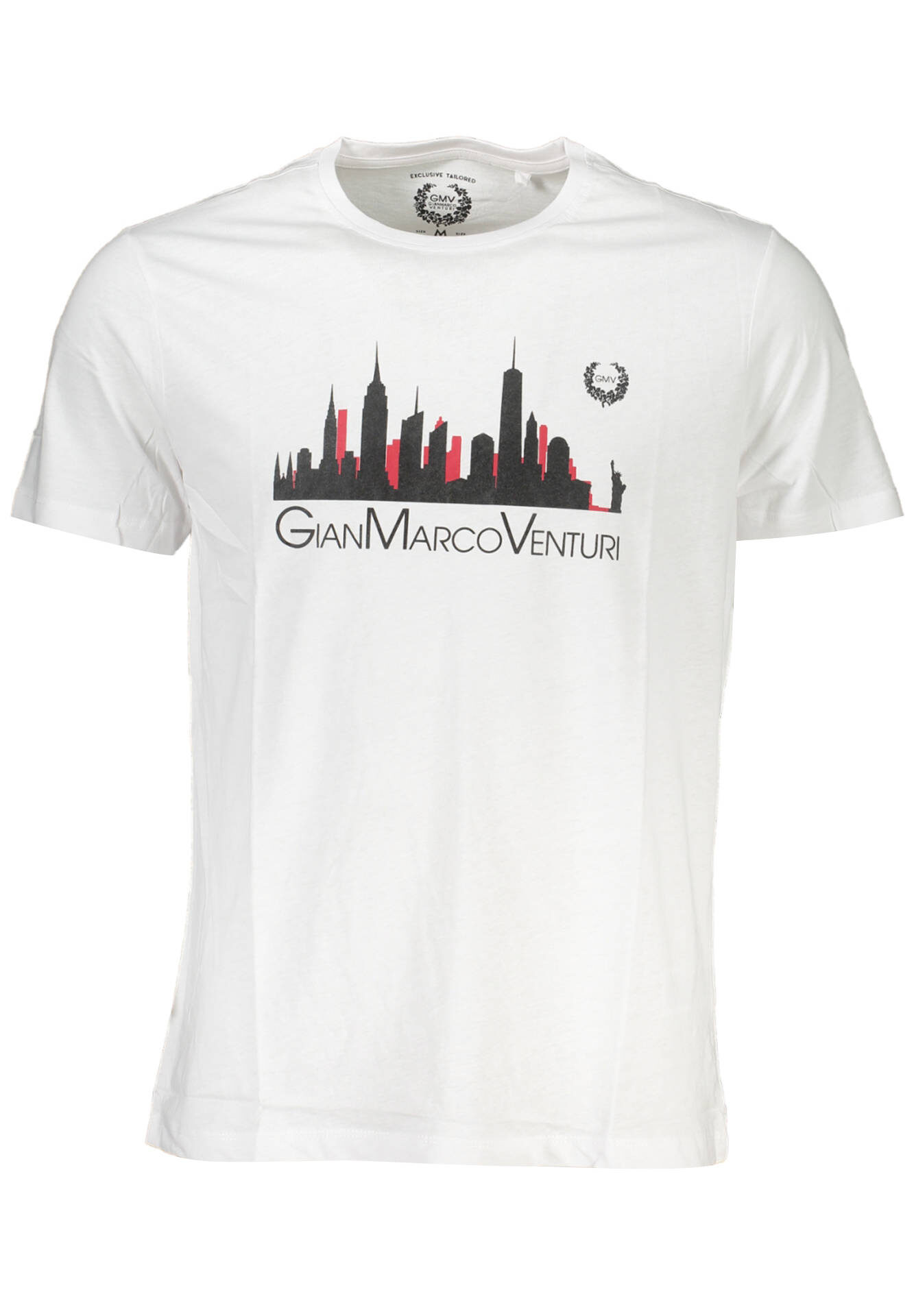 GIAN MARCO VENTURI MEN'S SHORT SLEEVE T-SHIRT WHITE