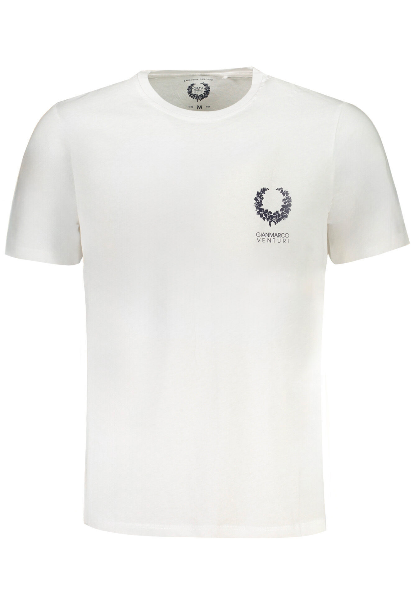 GIAN MARCO VENTURI MEN'S SHORT SLEEVED T-SHIRT WHITE
