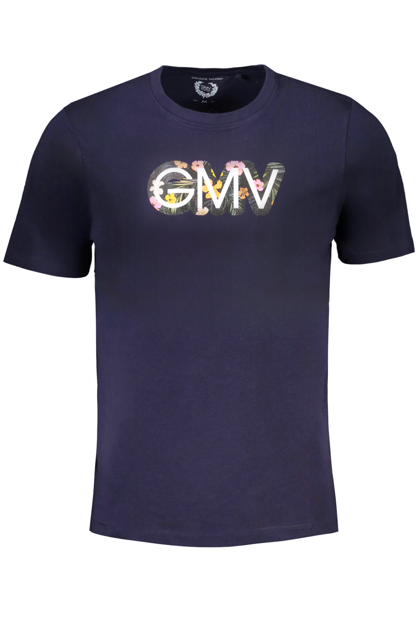 GIAN MARCO VENTURI MEN'S SHORT SLEEVED T-SHIRT BLUE GIAN MARCO VENTURI MEN'S SHORT SLEEVED T-SHIRT BLUE