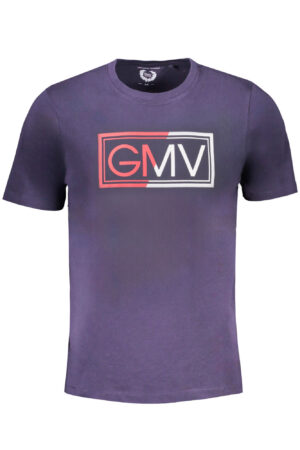 GIAN MARCO VENTURI MEN'S SHORT SLEEVED T-SHIRT BLUE